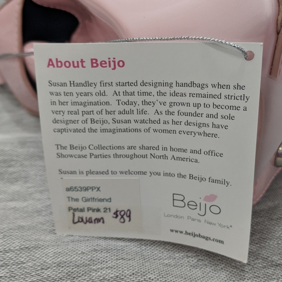 NWT Beijo "The Girlfriend" handbag in Petal Pink - Picture 8 of 8